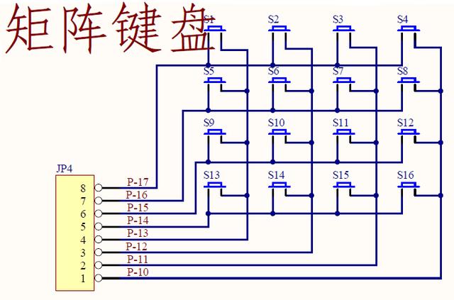51单片机,矩阵键盘