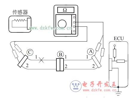 断路的电阻检查法
