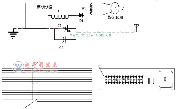 矿石收音机电路图大全