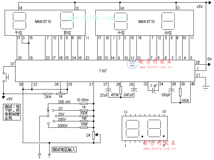 icl7107ϸicl7107ͼ_ԭӦõ·ͼ