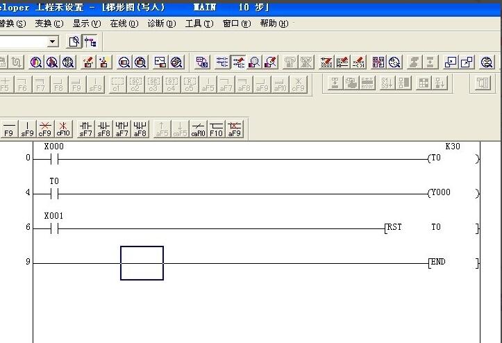 三菱PLC怎样编写计时指令?