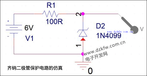 齐纳二极管保护电路的仿真