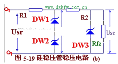硅稳压管电路图