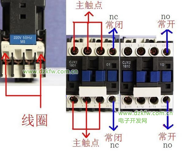 交流接触器结构说明