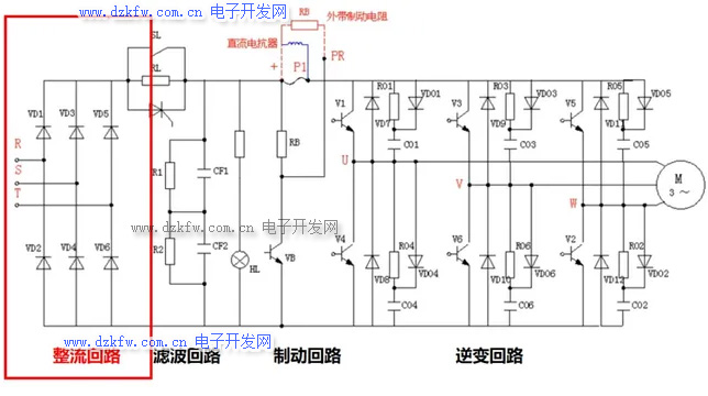 变频器主电路整流部分
